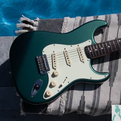 2017 Fender MIJ Hybrid '60s Stratocaster - Sherwood Green Metallic - USA Vintage PU's - Pro Set Up w Perfect Frets/Action/Intonation ST-62 MIJ image 12