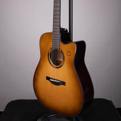 Yamaha TAG3 C TransAcoustic Dreadnought Acoustic-Electric Guitar - Sand Burst image 5