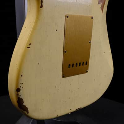2024 Fender Custom Limited Edition Roasted "Big Head" Stratocaster® Relic® - Aged Vintage White image 13