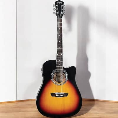 washburn wa90ce dreadnought acoustic electric guitar vintage tobacco sunburst Washburn WA90CE Dreadnought Acoustic-Electric Guitar Vintage Tobacco  Sunburst