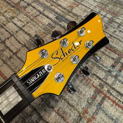Schecter Stargazer 6 Vibrato 2024 - Present - Metallic Gold image 6