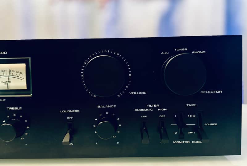 Vintage Black Nikko NA-690 Integrated Amplifier - Serviced + Cleaned image 1