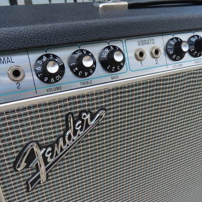 FENDER DELUXE REVERB early 1968 SILVERFACE BLACKFACE AB763 1 OWNER w/ COVER MINT! ORIGINAL RECEIPT! MOTOWN! image 5