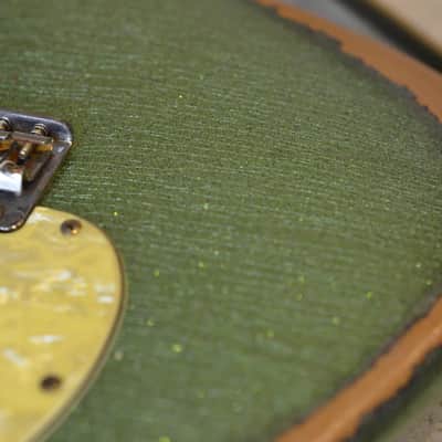 American Fender Stratocaster Relic Nitro Lime Squeezer Green Sparkle SSS-CS 54'S image 9