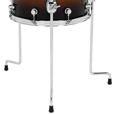 DW Design Series Tobacco Burst Gloss 12 x 14" Floor Tom DDLG1214TTTB image 2