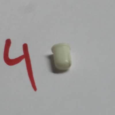 FIVE USED Slider CAPS for GE7 Equalizer or GE7B Bass Equalizer [all caps have visible cracks: 3 caps have hair-line cracks / one cap slightly wider crack(s) / one cap has bigger gap-crack(s)] AS IS & 1 new grommet image 18