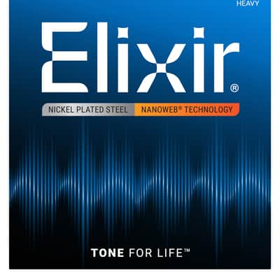 Elixir Nanoweb Electric Guitar Strings, Heavy 12-52 image 1