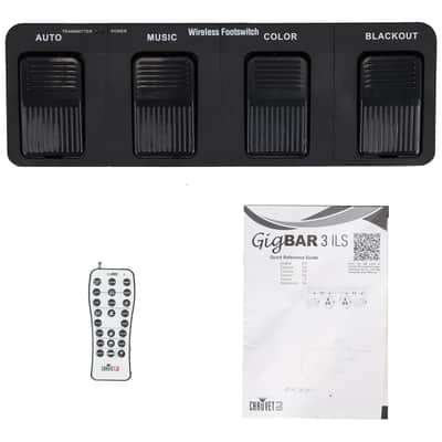 Chauvet DJ GIGBAR 3 ILS Light Bar w/(2) Derby/Pars/Strip+Tripod+Footswitch+Bag image 10