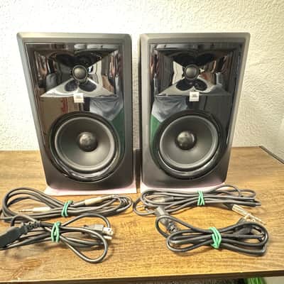JBL 3 Series 306P MKII 6.5" Studio Monitors (PAIR) - 2020s - Black image 1