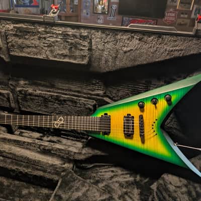 Solar Guitars V2.6LB 2023 - Lime Burst Matte image 5