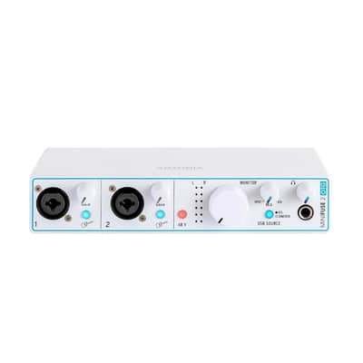 Arturia - MiniFuse 2 OTG - Audio & MIDI Interface with Creative Software for Recording, Production, Podcasting, Guitar, USBC/USBA - White image 1