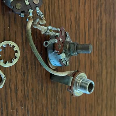 1965 Fender Jazz Precision Mustang guitar bass pots harness jack image 2