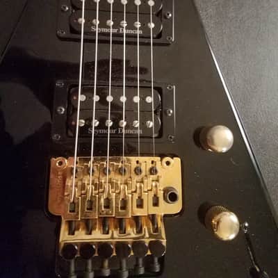 RARE Jackson "Grover Jackson" Dave Mustaine King V KV signature 1997 Black USA made image 8