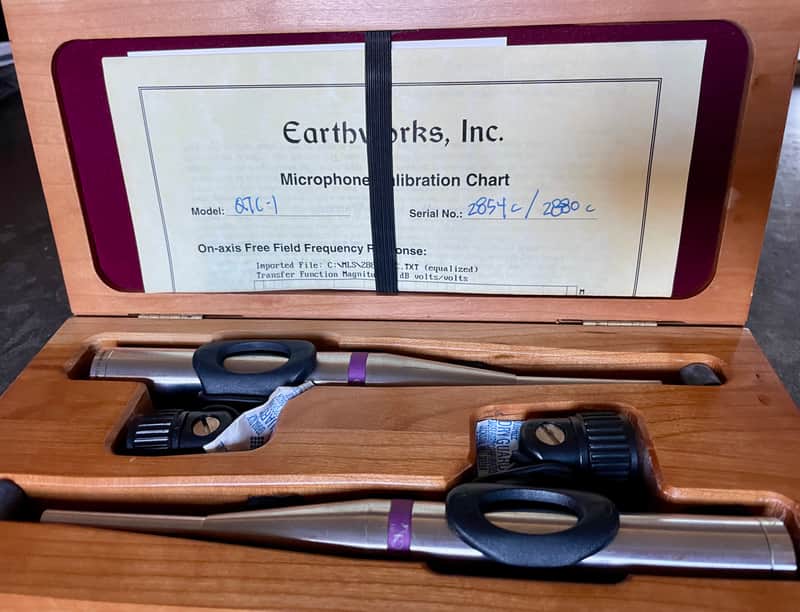 Earthworks QTC-1 Stereo Matched Pair (Mint Condition / Complete Archive Set w/ Calibration Chart) image 1