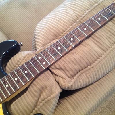 Squier by Fender Vintage Modified Stratocaster HSS w/ Custom Gold Anodized Aluminum Pickguard / Backplate image 4
