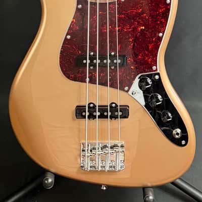 Fender American Professional Classic Jazz Bass 4-String Bass Guitar Faded Firemist Gold w/ Gig Bag image 1