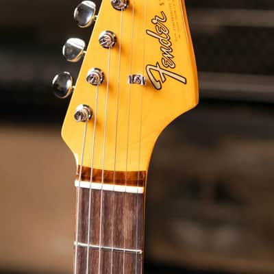 Fender American Vintage II 1965 Stratocaster, Round-Lam Rosewood Fingerboard - Shoreline Gold with Hardshell Case - Used image 5
