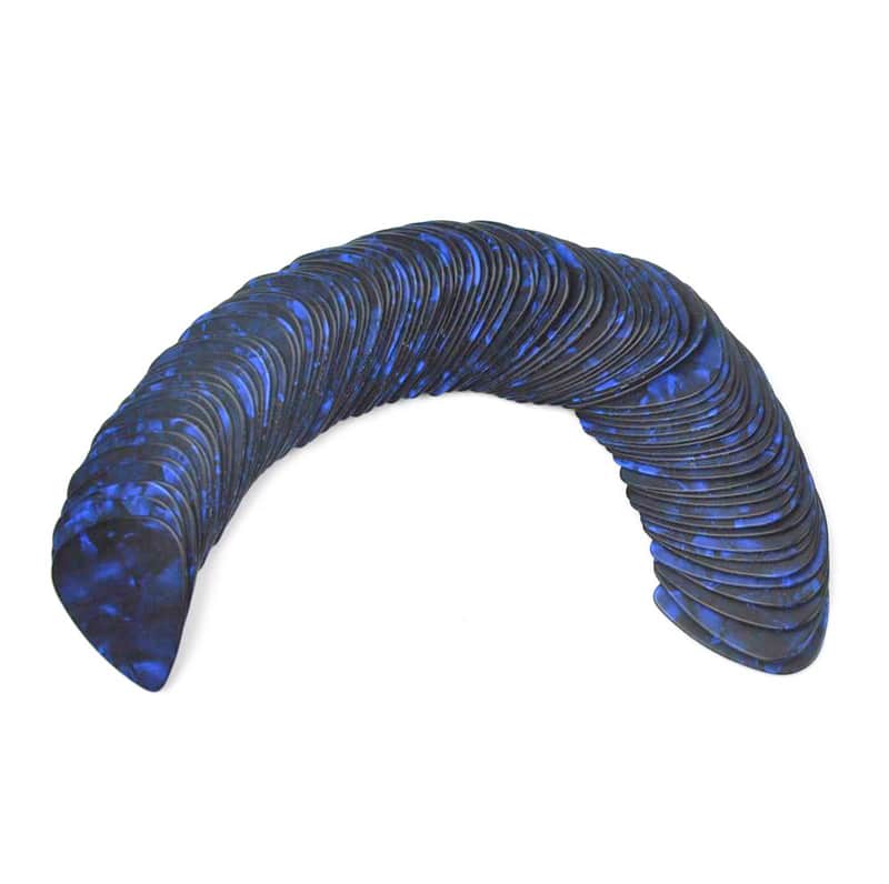 Celluloid Dark Blue Pearl Guitar Or Bass Pick - 0.46 mm Light Gauge - Thin 351 Shape - 24 Pack New image 1