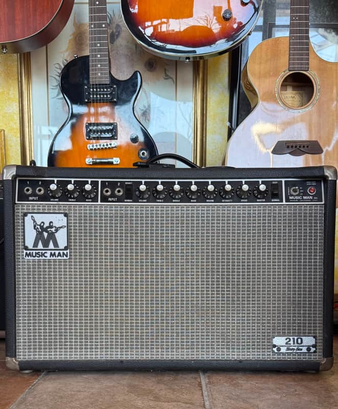 Music Man 210 Sixty-Five 2-Channel 65-Watt 2x10" Guitar Combo 1974 - 1979 - Black image 1