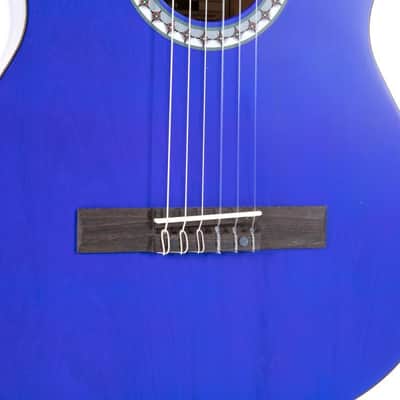 GEWA Basic Classical Guitar 3/4 – Transparent Blue – PS510‑145 image 5