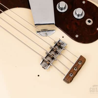 1966 Mosrite Ventures Model Bass Pearl White w/ Case, USA-Made Bakersfield image 7