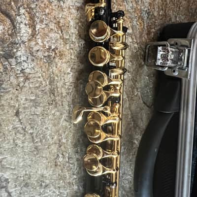 Piccolo with gold color keys,  with case image 2