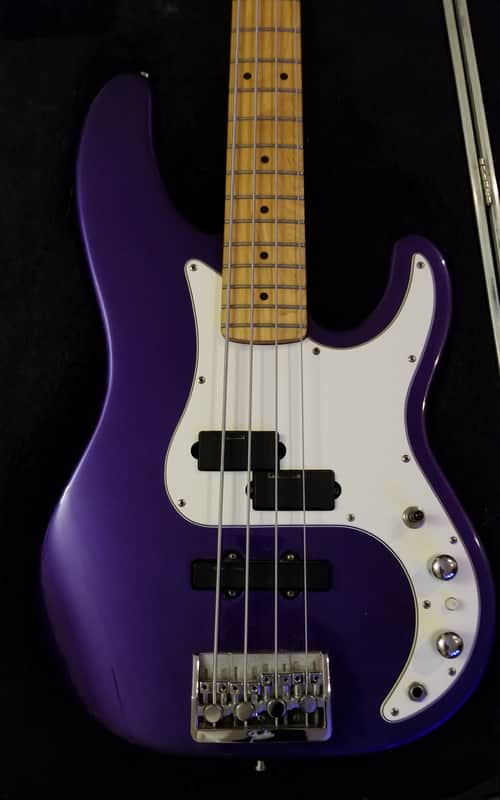 Fender Precision Bass Plus RARE Purple Sparkle with hard case image 1