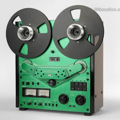 Akai GX-635D Reel-to-Reel Tape Deck Custom Green - Restored - 1 Year Warranty image 3