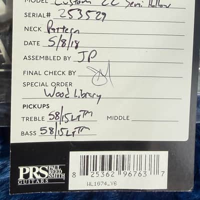 PRS Custom 22 Semi-Hollow Wood Library image 20