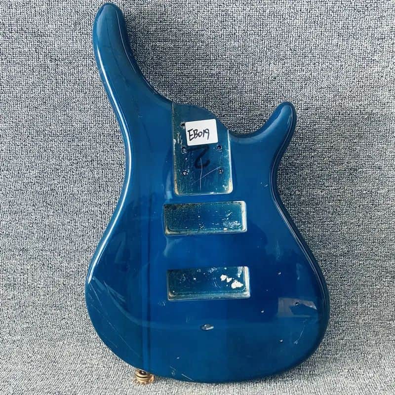 Glossy Blue 5/6 String Bass Basswood Body image 1