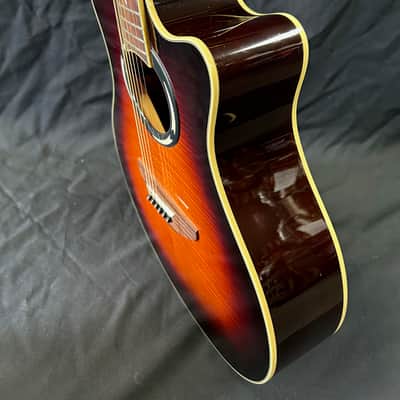 Yamaha APX500II Thinline Acoustic/Electric Guitar 2010s - Old Violin Sunburst image 9