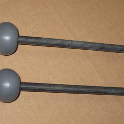 new old stock Gambal GPXH1 (UG13GPXH1) Glockenspiel, Bells, Xylophone Percussive Keyboard MALLETS, 1 & 1/4 inches Gray Very Hard Nylon Flat Ball Heads with Black Synthetic Shafts, with original packaging, from 1990s - early 2000s image 17