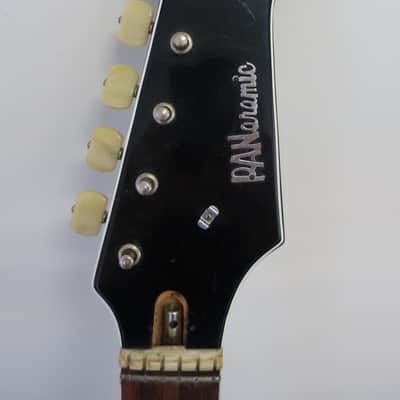 Vintage 1965 Eko Tonemaster Panaramic Crucianelli Triple Cutaway 1964-65 Guitar Redburst Made In Italy Vox Factory Missing Original Pick Ups EZ Project Immaculate Condition Rare Parts Bridge Van Ghent Tuners Misc Electronics. image 4