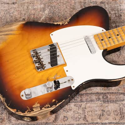 Fender Custom Shop LTD '58 Telecaster - Heavy Relic Faded Aged Chocolate 3-Tone Sunburst image 18