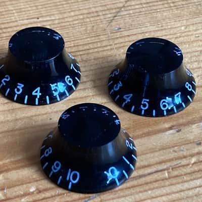 Epiphone Thunderbird Bass Guitar Control Knobs x 3 2006 Korea image 3
