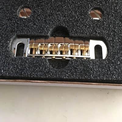 PRS Adjustable Stoptail Bridge With SAE Studs, NICKEL, #ACC-4005