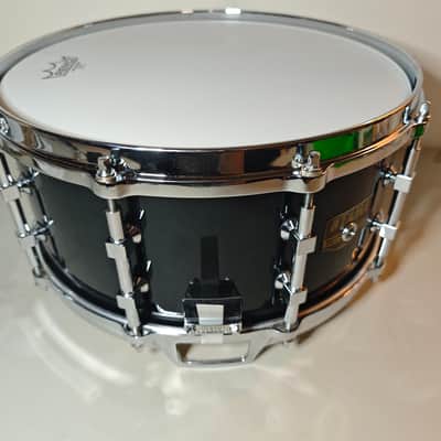 ⚡Tama Artstar/Artwood 14"X6.5" Snare Drum Made in Japan - Piano Black*NEW HEADS*⚡ image 4