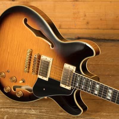 Ibanez JSM10 John Scofield Hollow Body - Walnut - Vintage Yellow Sunburst image 5