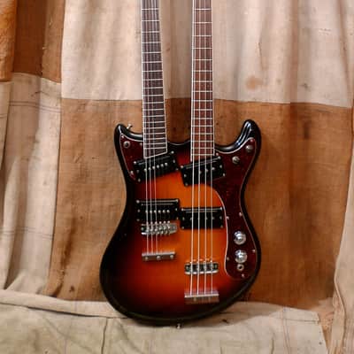 Mosrite Doubleneck 4/6 Bass Guitar 1973 Sunburst image 1