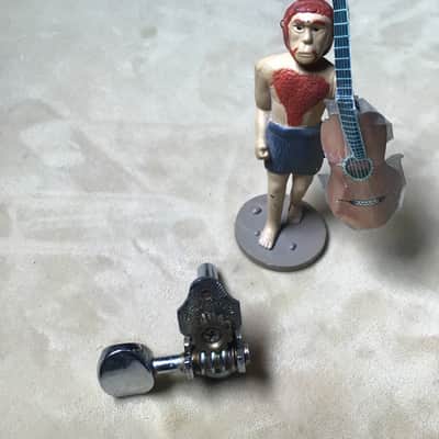 Gotoh Vintage Sta-tite bass side for slot head Martin Gretsch Harmony 1960's Chrome image 1