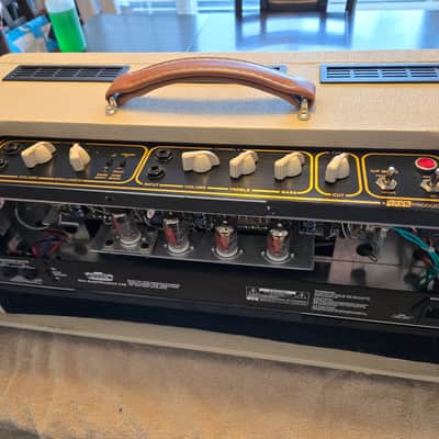 Vox AC30HH 50th Anniversary Hand-Wired Heritage Collection 30-Watt Guitar Amp Head 2007 - Cream image 10