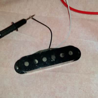 FENDER STRATOCASTER PICKUP 1979 Grey Bottom, meter read 6.52 image 3