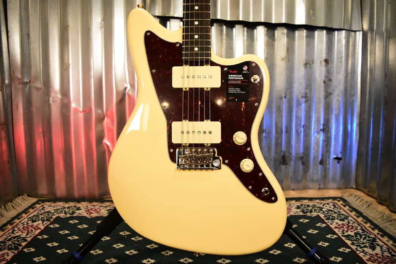 Fender American Performer Jazzmaster Rosewood Fingerboard Vintage White - Floor Model