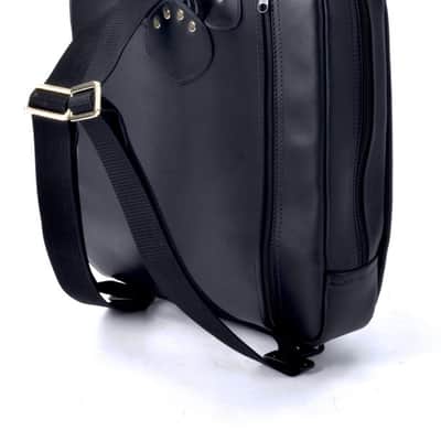 French Horn Gig Bag - Screw Bell - Leather (Smooth Black) - Glenn Cronkhite image 4