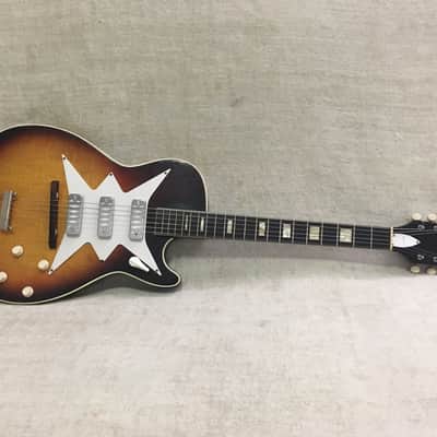 Airline 7209 Harmony Stratotone Roy Smeck 3 Dearmond Pickup 1960 Vintage Sunburst image 5
