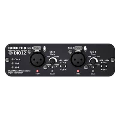 Sonifex AVN-DIO12 Dual Mono Microphone Input to Dante with Gain *USA Small Business* image 3