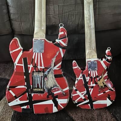 Eddie Van Halen Mini 30" Playable Guitar Set - Custom Built One Of A Kind Set - Great For Playing/Travel/Display image 3