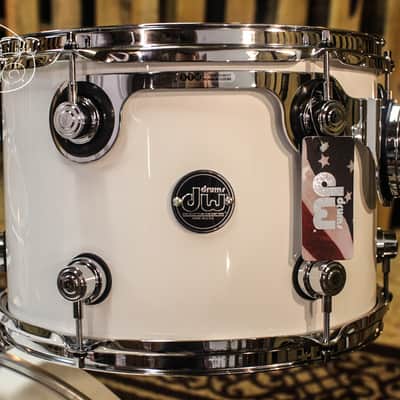 DW Performance Gloss White DrumSet 14x24, 9x12, 16x16 (video demo) image 3
