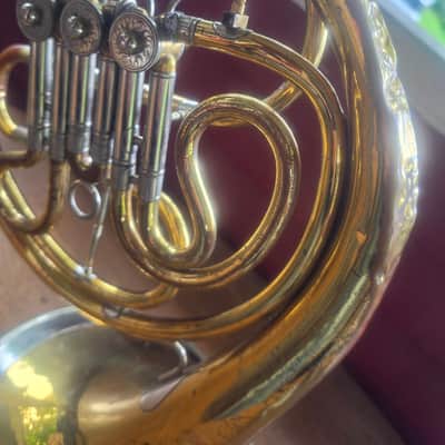 Vintage German Mirifone Single French Horn in F - Brass image 8