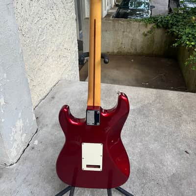 1987 Fender Made in Japan Stratocaster Kahler tremolo- Red Sparkle image 17
